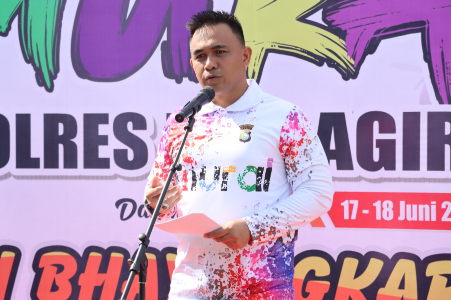 Lima Kabupaten Ikuti Kompetisi Mural Polres Inhu