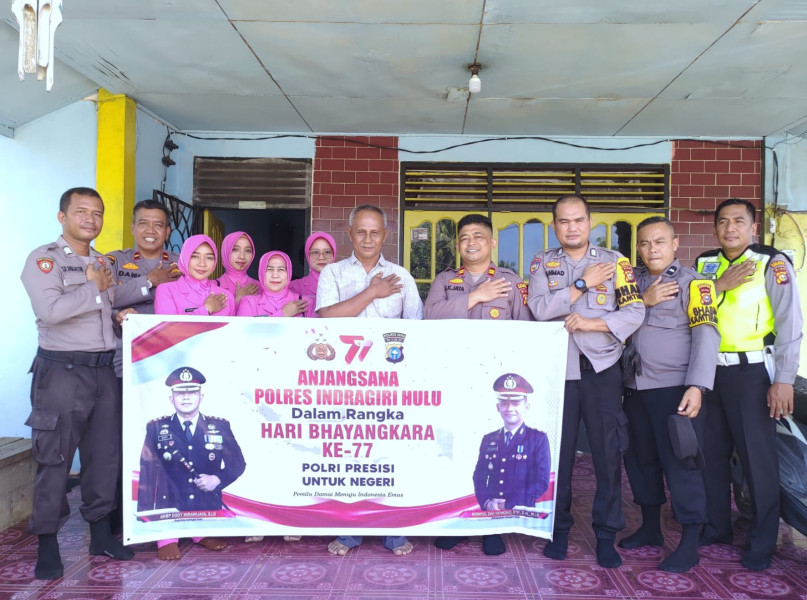 Kapolsek Lirik Anjangsana Kerumah Purnawirawan Polri