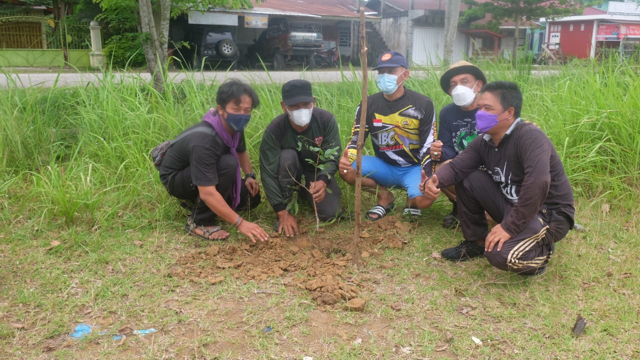 Peringati 2 Dekade Jikalahari. Camat Rengat Barat dan Jikalahari Tanam Pohon bersama