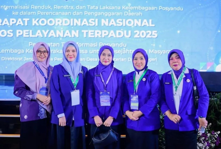 Ketua TP Posyandu Inhu Hadiri Rakornas Posyandu 2025