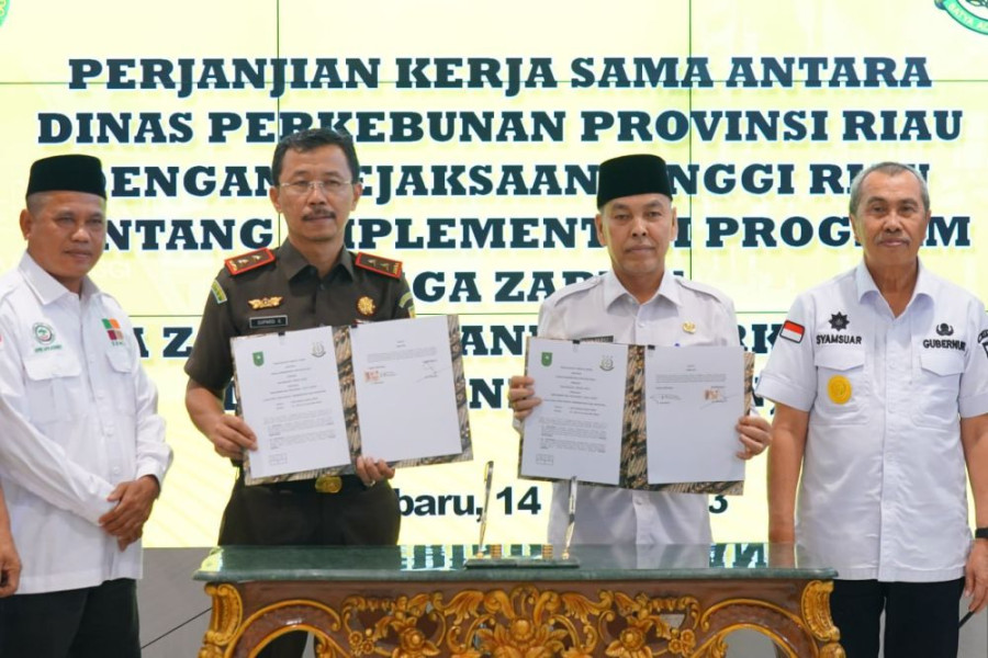 Disbun Riau dan Kejati Riau MOU Jaga Zapin