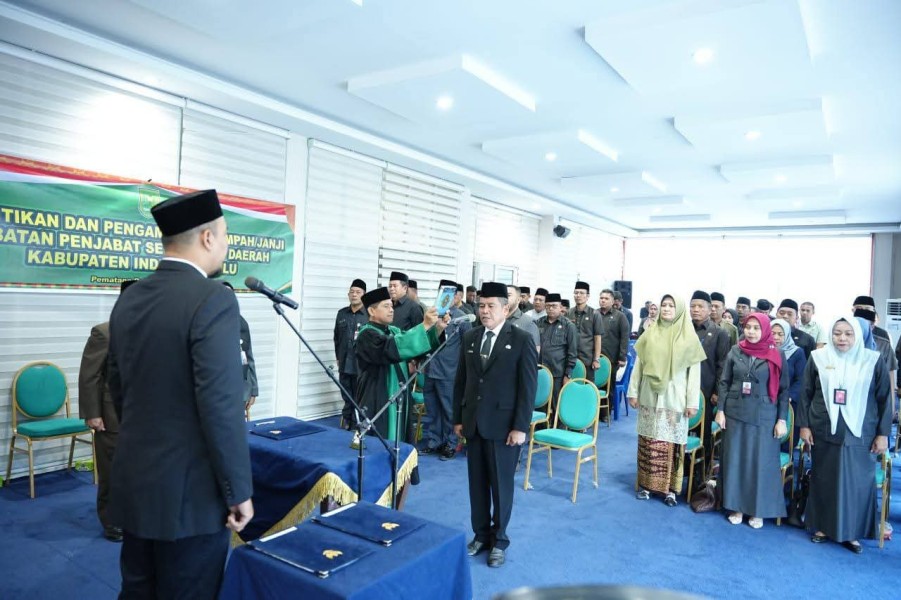 Dilantik Bupati Inhu. H Syahruddin Resmi Jabat PJ Sekda