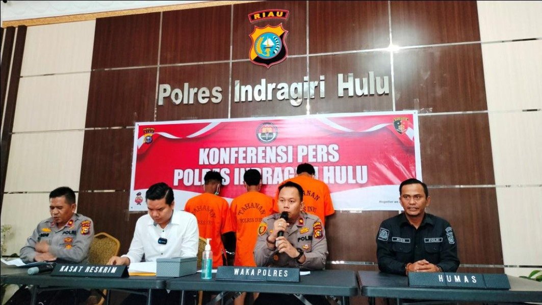 Polres Inhu Tangkap Pelaku Curamor, 11 Sepeda Motor diamankan